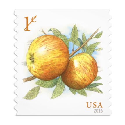 Apple Stamps, Coil of 3,000Additional Postage 1¢ Multiple Stamp Formats