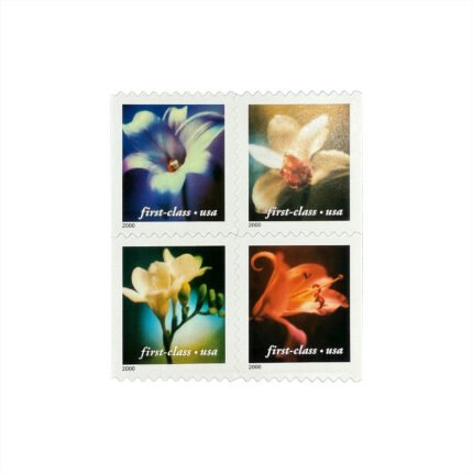 MNH Scott Four Flowers Stamps Booklet