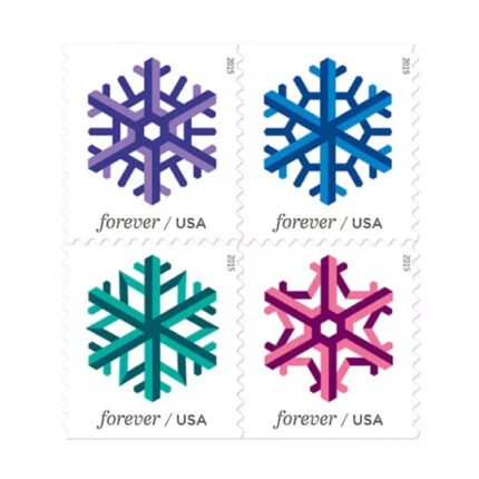 100PCS-Geometric Snowflakes 2015