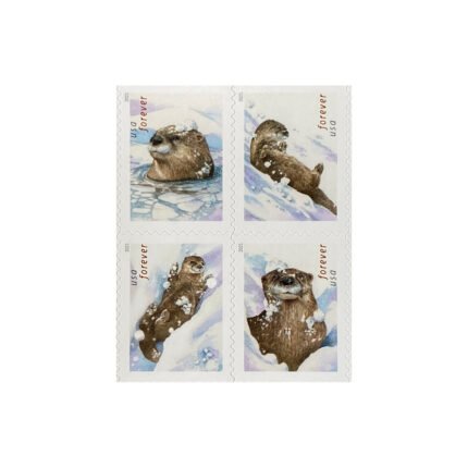 Otters in Snow 2021 - Booklets of 100 stamps